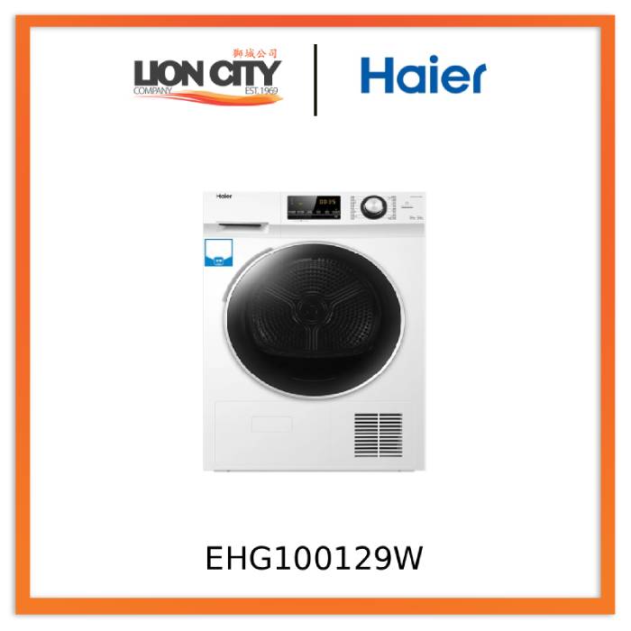Haier EHG100129W 10kg Heat Pump Dryer, Sterilisation & Mite Removal