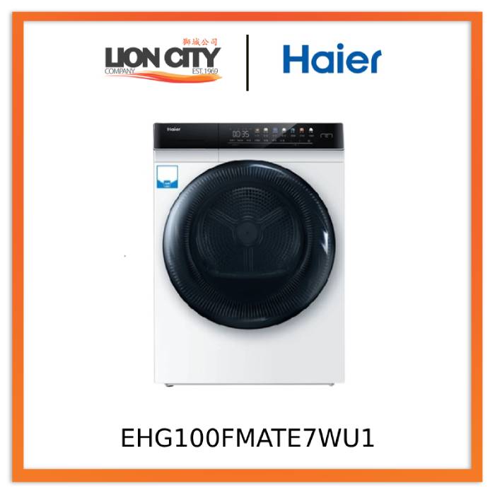 Haier EHG100FMATE7WU1 10kg Heat Pump Smart Dryer Local 1Yr Warranty Commercial Use 3pin Plug