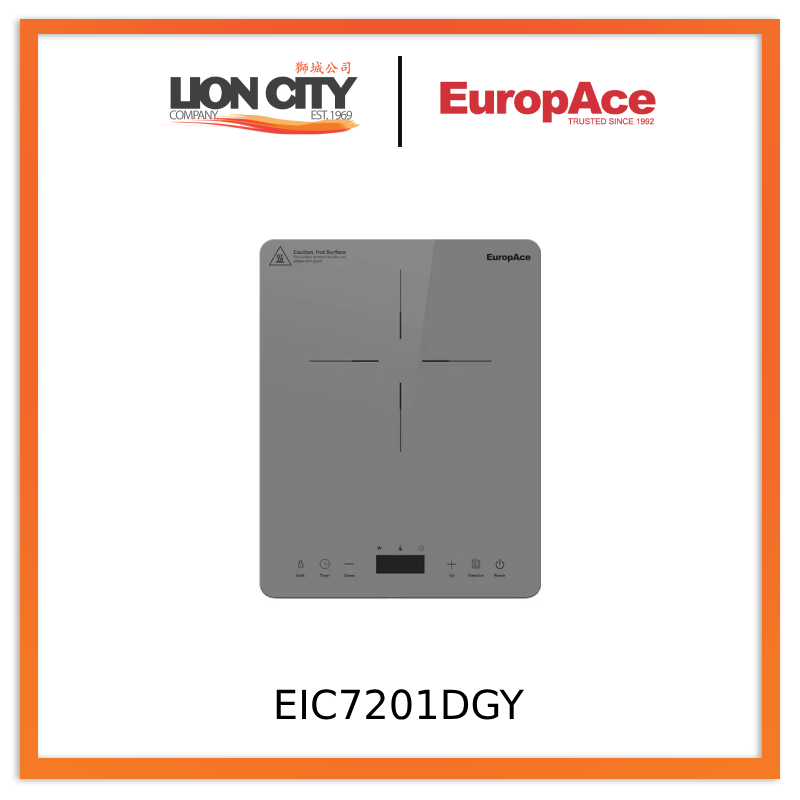 EuropAce EIC7201DGY EIC Slim Induction Cooker