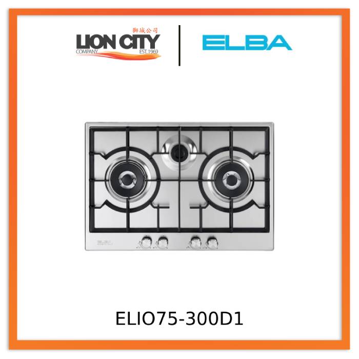 Elba ELIO75-300D1 70CM 3-Burner Gas Hob
