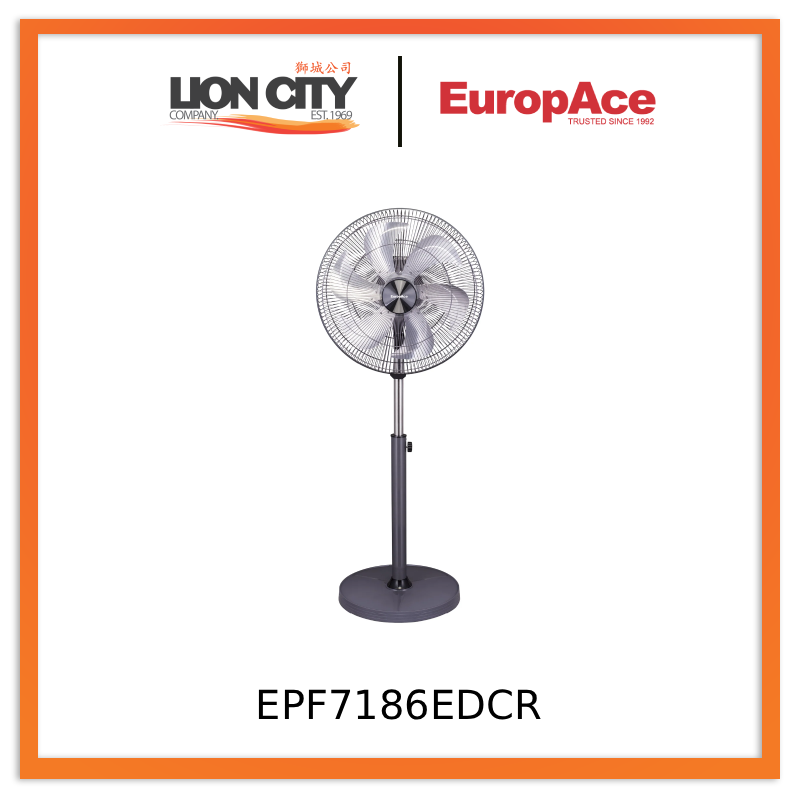 EuropAce EPF7186EDCR 18” DC Power Fan with Remote Control