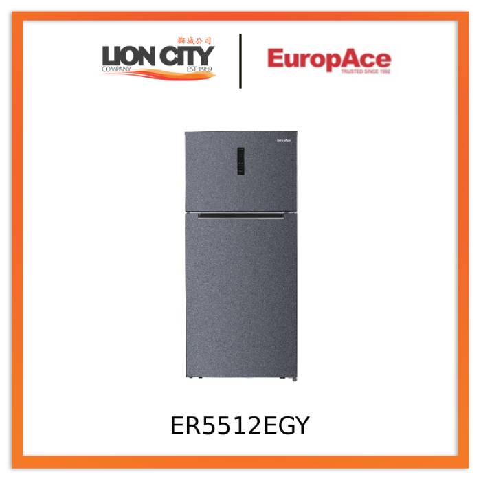 EuropAce ER5512EGY  (Preorder) Lumine Series 480L Top Mount Fridge