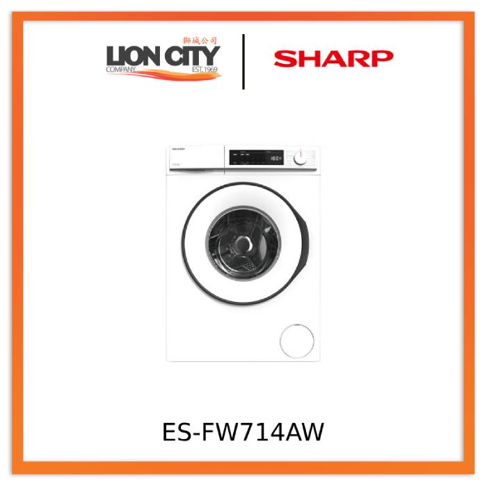 Sharp ES-FW714AW 7kg Front Load Washer