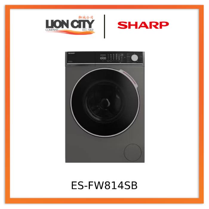 Sharp ES-FW814SB/SW 8 KG Front Load Washer