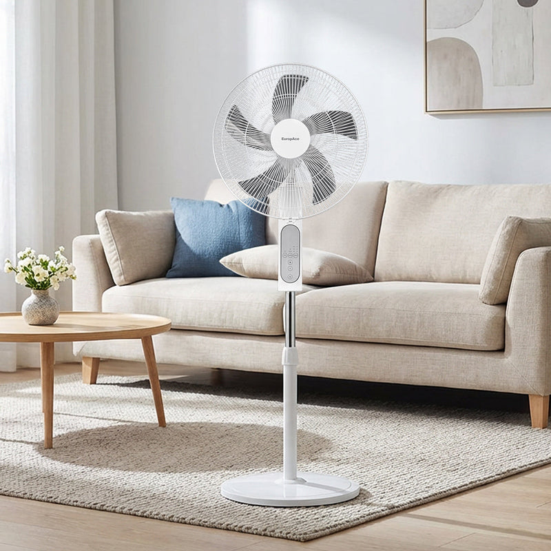 EuropAce 18-Inch Stand Fan with Remote Control