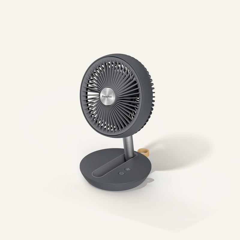 EuropAce 5" Rechargeable DC USB Fan