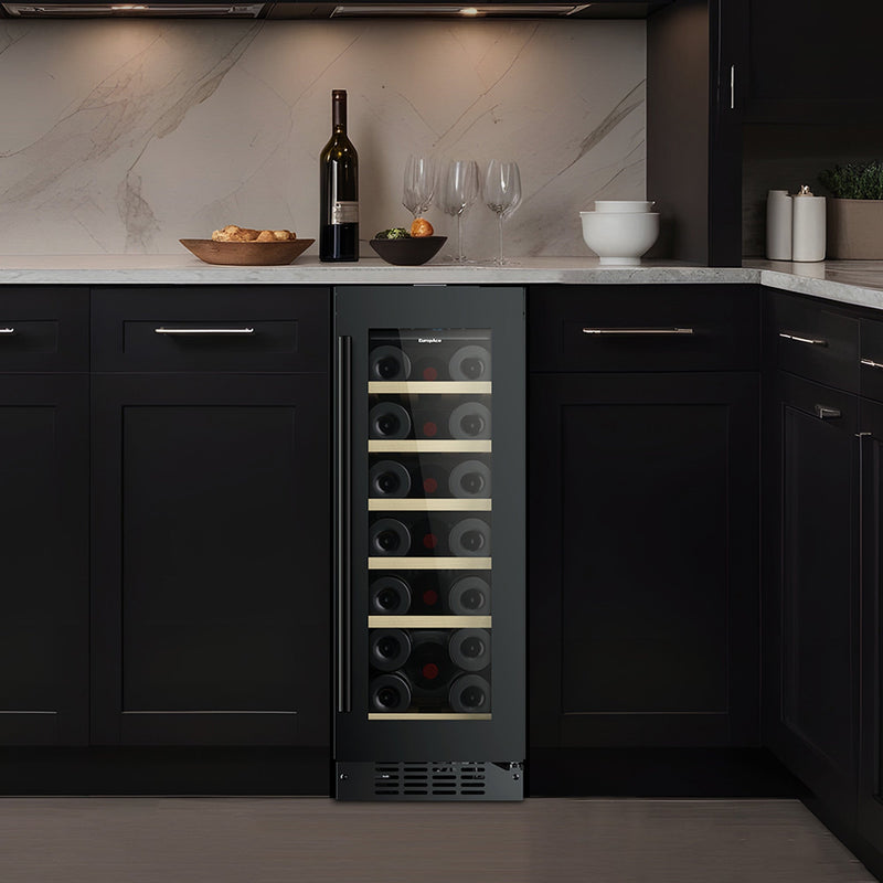 EuropAce 20-Bottle Slim Wine Chiller EWC8202DBK