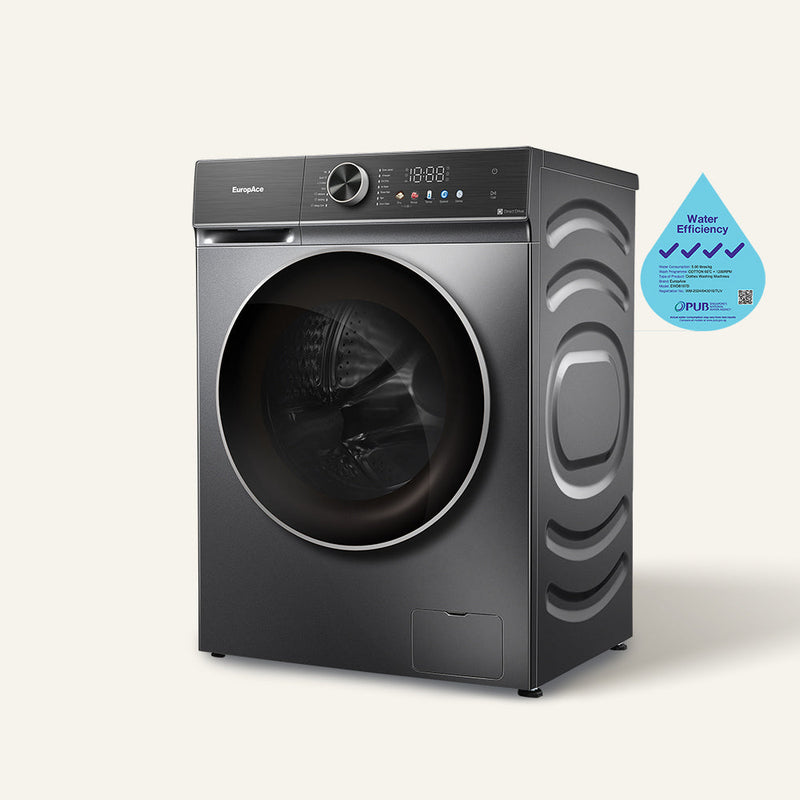 EuropAce 10kg/7kg Steam Washer Dryer EWD8107DGY