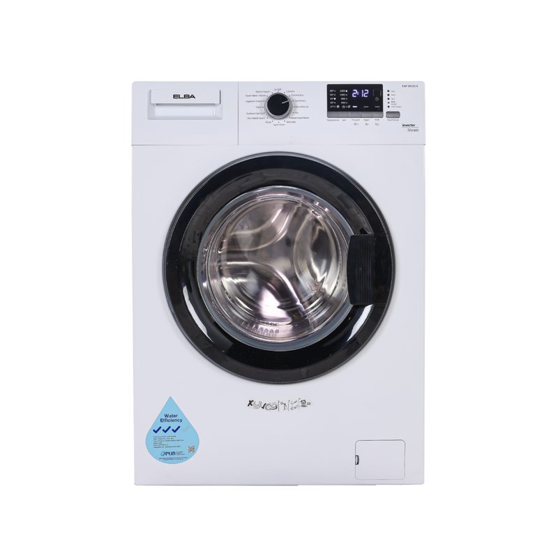ELBA EWF 80121 A 8kg Front Load Washing Machine + EBD 882H VT 8kg Heat Pump Dryer