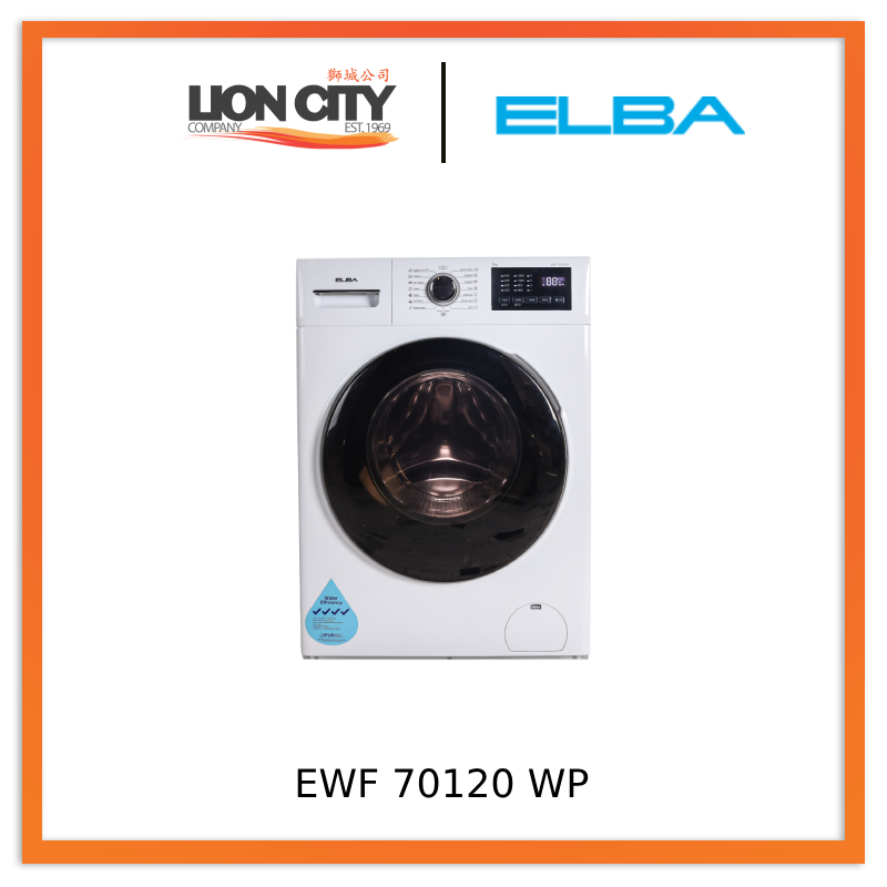 Elba EWF 70120 WP 7kg Front Load Washing Machine - Lion City Company
