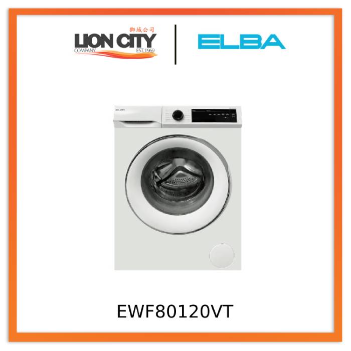 Elba EWF70120WP/EWF80120VT 7/8kg Front Load Washing Machine