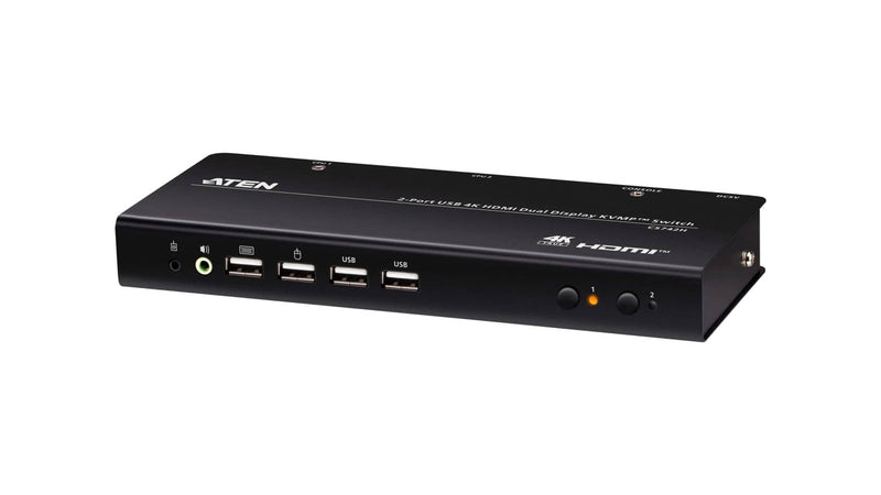 Aten 4K@60Hz 2-Port Dual Display HDMI KVM Switch CS742H