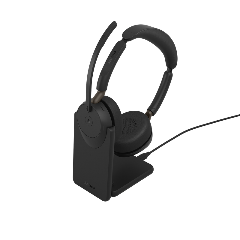 Jabra Evolve3 65 MS Stereo Wireless ANC Headset USB-A with Stand