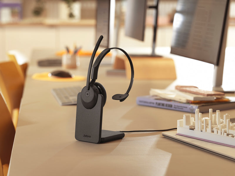 Jabra Evolve3 45 MS Mono Wireless ANC Headset USB-C with Stand
