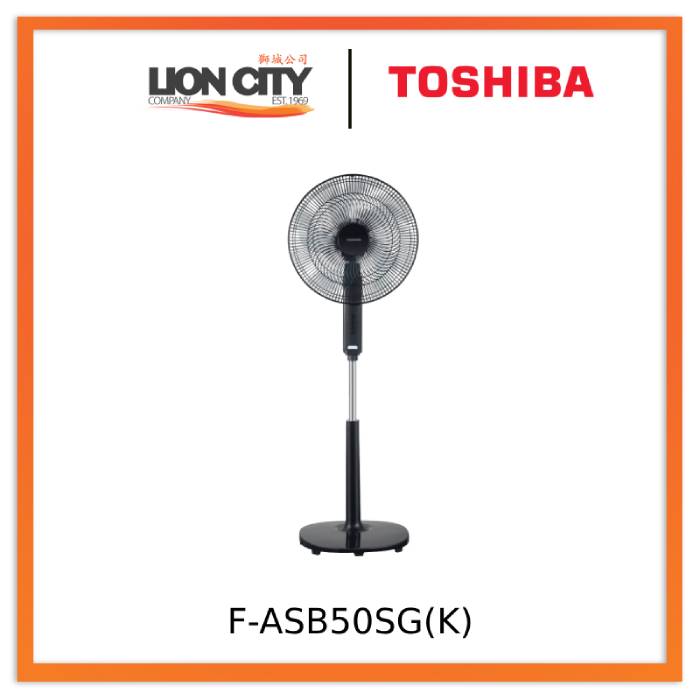 Toshiba F-ASB50SG(K) Black 16" 12-meter Cooling Stand Fan