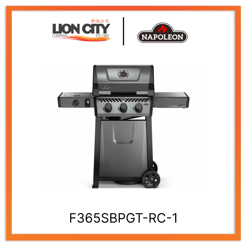Napoleon F365SBPGT-RC-1 Freestyle 365 Gas BBQ Grill With Range Side Burner (Display Unit)