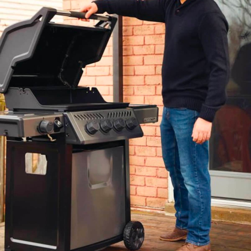 Napoleon F425SBPGT-RC Freestyle 425 BBQ Grill With Range Side Burner