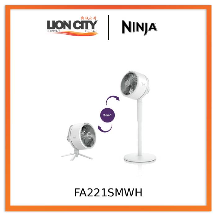 Ninja FA221SMBK/FA221SMWH Shark Flexbreeze Fan