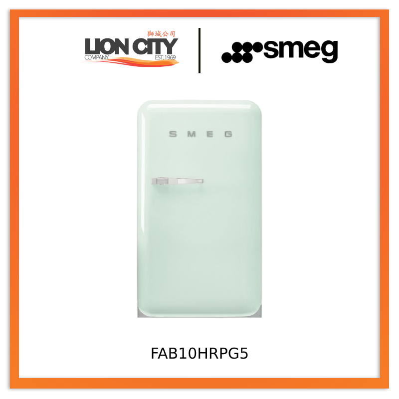Smeg FAB10HRRD5 Free Standing Refrigerator One Door 50's Style Aesthetic
