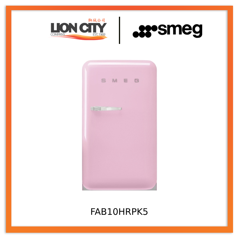 Smeg FAB10HRRD5 Free Standing Refrigerator One Door 50's Style Aesthetic