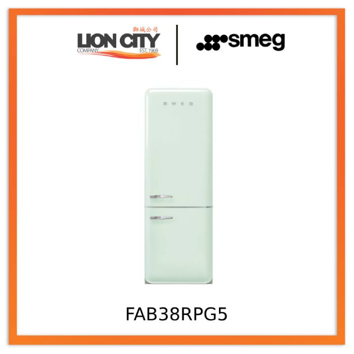 Smeg FAB38RBL5/RWH5/RPB5/RPG5/RCR5/RRD5 461L Refrigerator