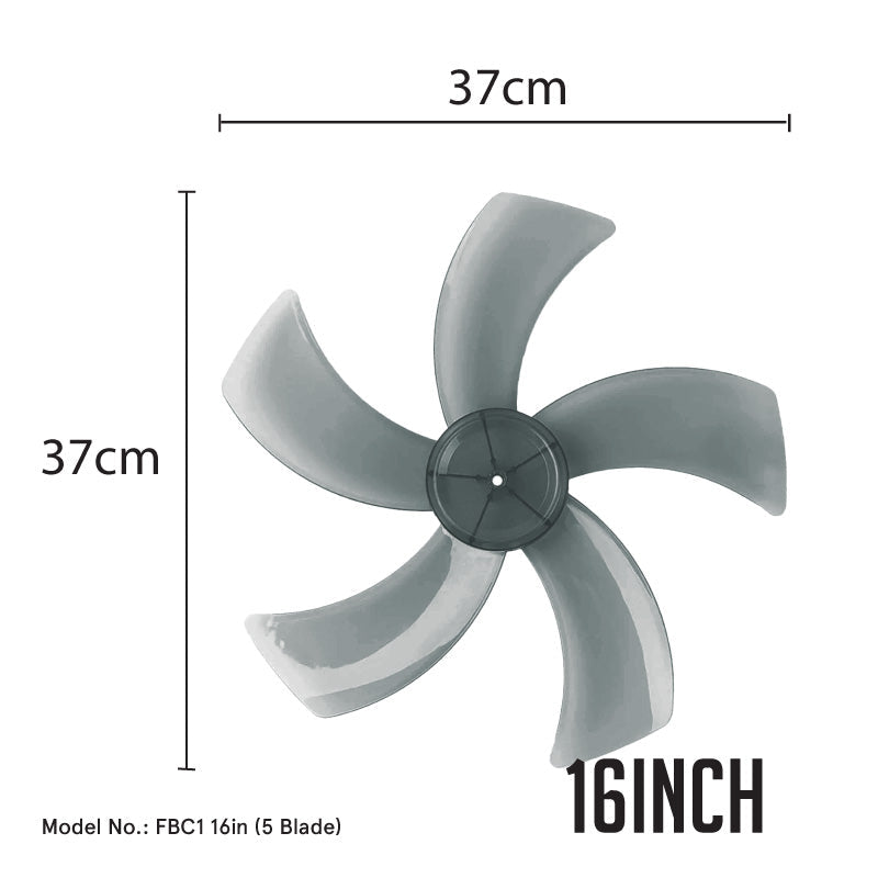 PowerPac 16" 5-Blade Fan Blade Replacement FB16/5