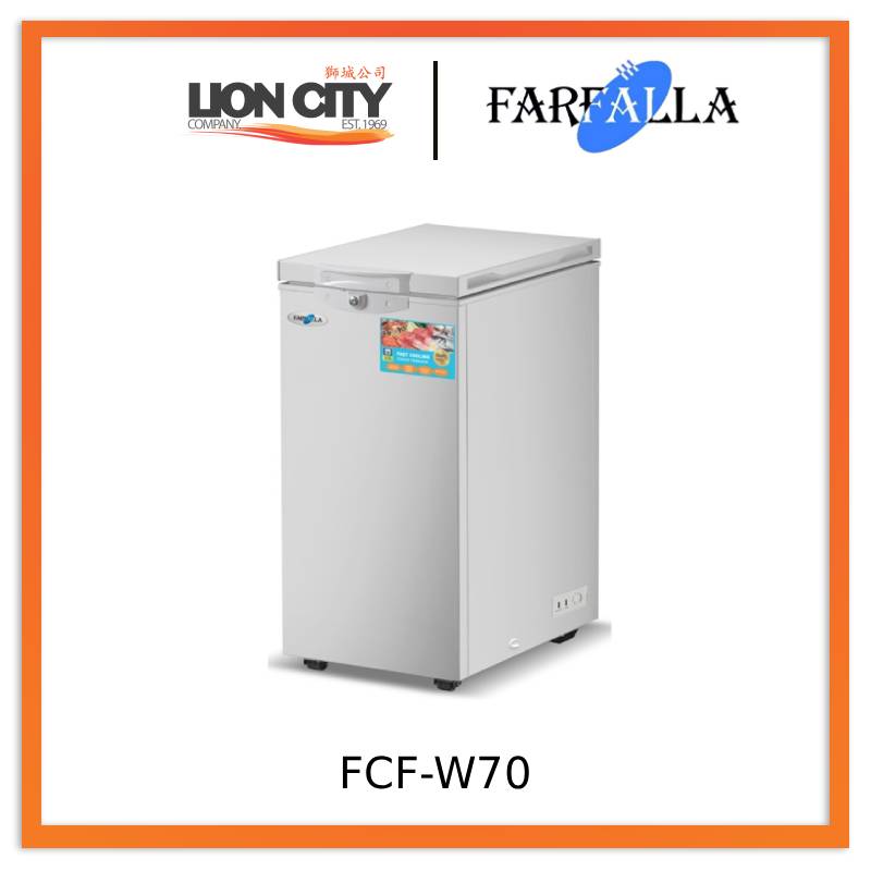 Farfalla FCF-W70 70L Slim Chest Freezer - Lion City Company