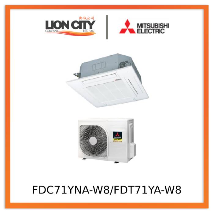 Mitsubishi FDC71YNA-W8/FDT71YA-W8 Hv Cassette Aircon