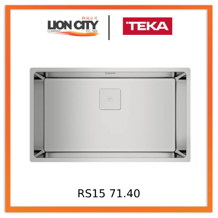 Teka FlexLinea RS15 71.40 3-in-1 Installation Stainless Steel Sink With One Bowl