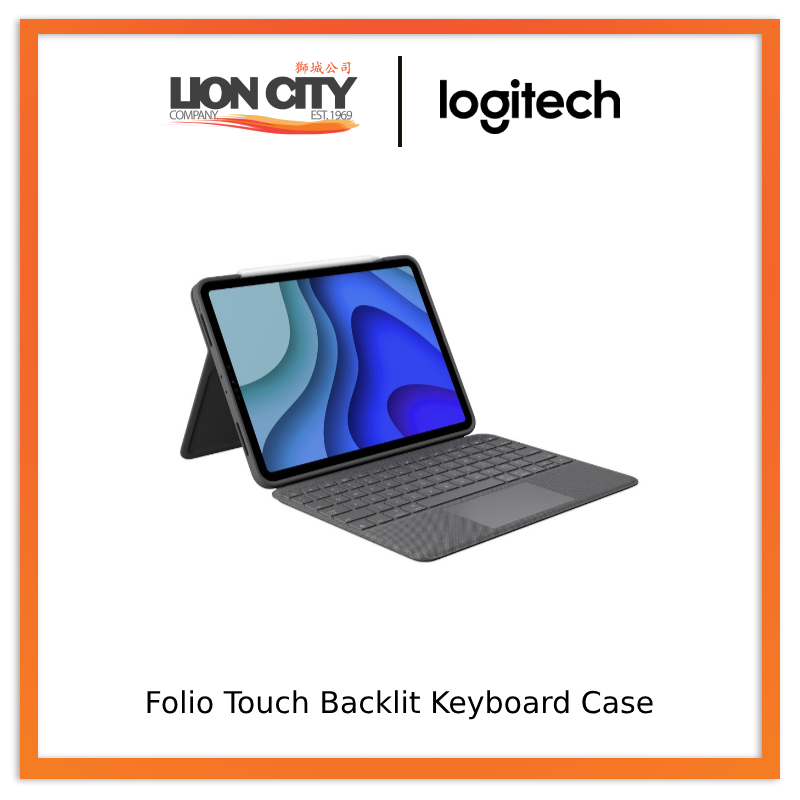 Logitech Folio Touch Backlit Keyboard Case With Trackpad for iPad Pro 11-inch (1st Gen, 2nd Gen & 3rd Gen), Power & Pair