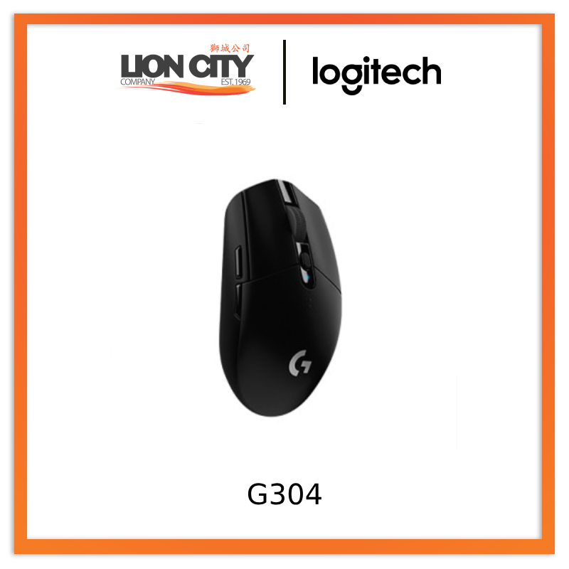 Logitech G304 LIGHTSPEED Wireless Gaming Mouse, Hero 12K Sensor, 12,000 DPI, Lightweight, 6 Programmable Buttons