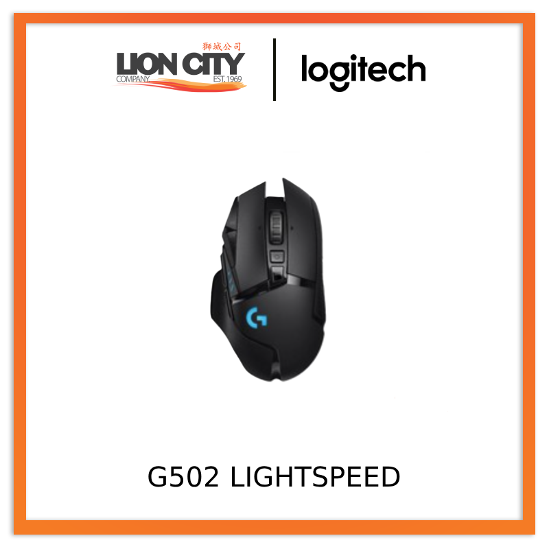 Logitech G502 LIGHTSPEED Wireless Gaming Mouse, HERO 25K Sensor, 25,600 DPI, RGB, Adjustable Weights