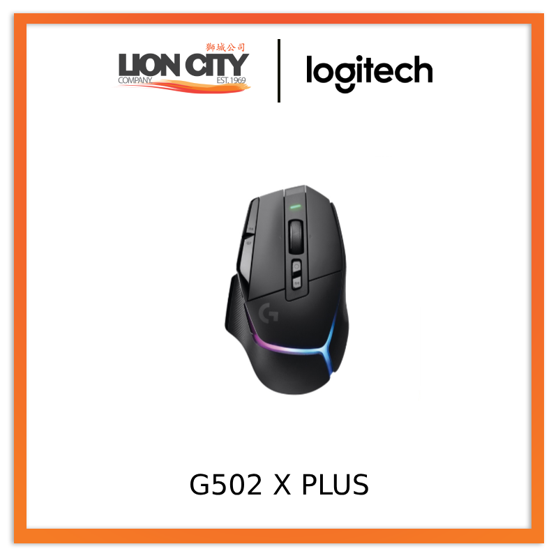  Logitech G502 X Plus Lightspeed Wireless Optical Mouse