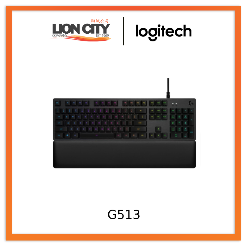 Logitech G513 RGB Mechanical Gaming Keyboard ,USB Passthrough