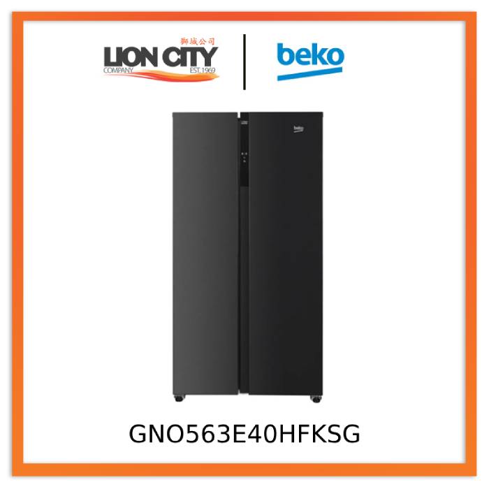 Beko GNO563E40HFKSG 521L Side-by-Side Fridge