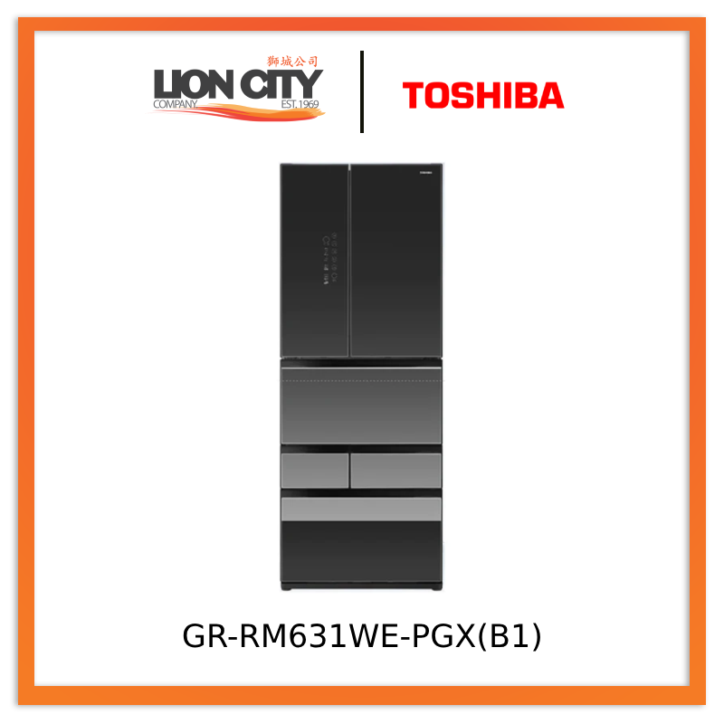Toshiba GR-RM631WE-PGX(B1) 488L Multi-Door Fridge