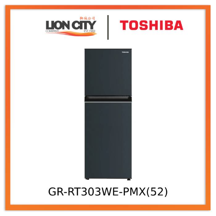 Toshiba GR-RT303WE-PMX(52) 233L 2-Door Fridge