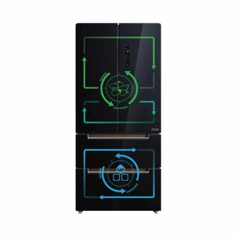 Toshiba GR-RF532WE-PGX 503L Top French Door Fridge