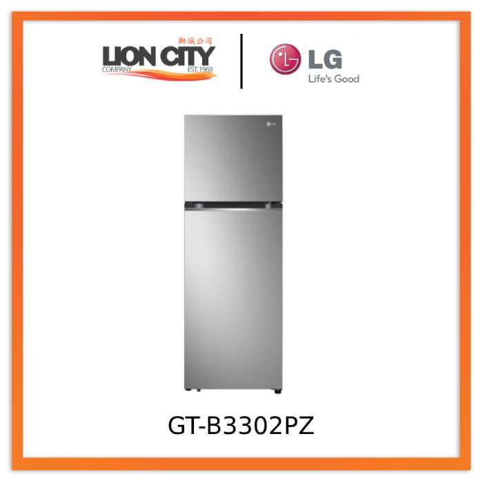 LG GT-B3302PZ 335L 2-Door Fridge (3 Ticks)