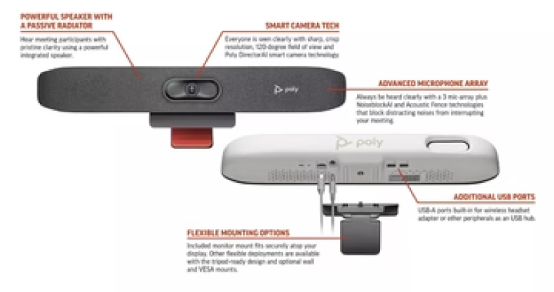 Poly Studio R30 USB Video Bar (2200-69390-102)