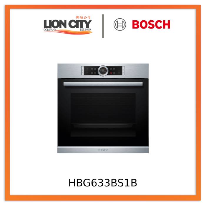 Bosch HBG633BS1B Built-in Single Electric Oven in Brushed Steel