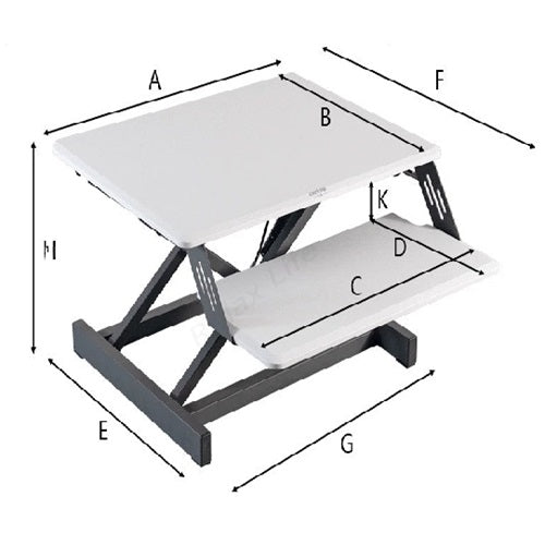 Standing Desktop Elevating Workbench Folding Computer Desk Standing Workstation Computer Stand