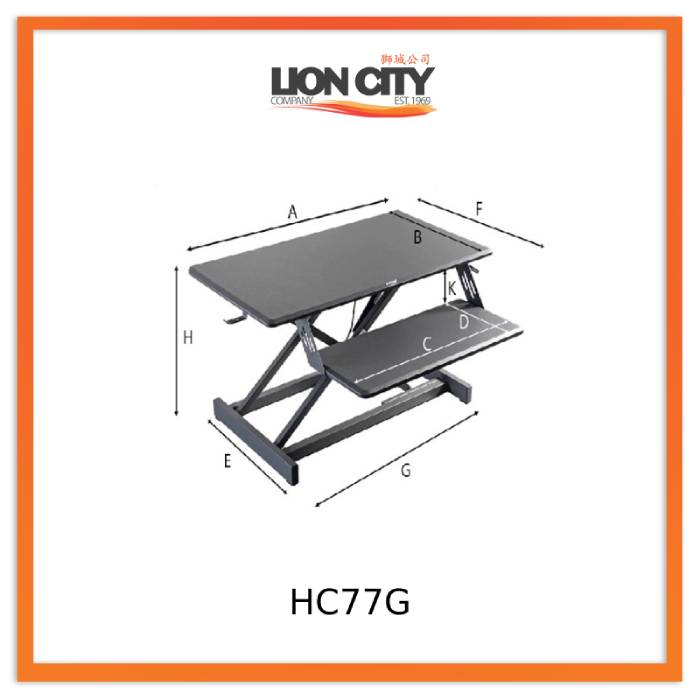 Standing Desktop Elevating Workbench Folding Computer Desk Standing Workstation Computer Stand