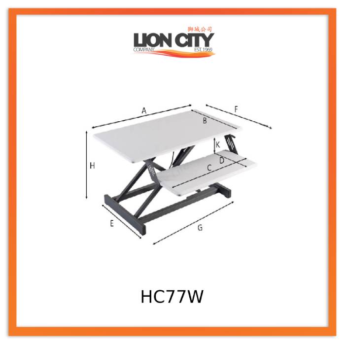 Standing Desktop Elevating Workbench Folding Computer Desk Standing Workstation Computer Stand