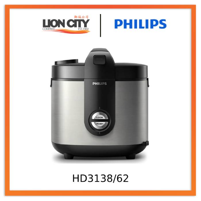 Philips HD3138/62 2.0L Rice Cooker Nasi Premium