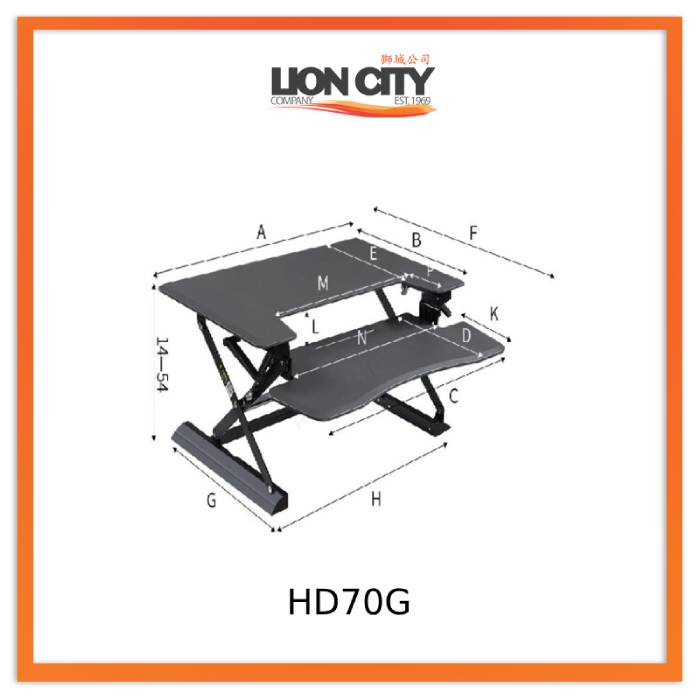 Standing Desktop Elevating Workbench Folding Computer Desk Standing Workstation Computer Stand