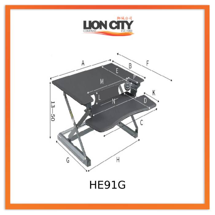 Standing Desktop Elevating Workbench Folding Computer Desk Standing Workstation Computer Stand