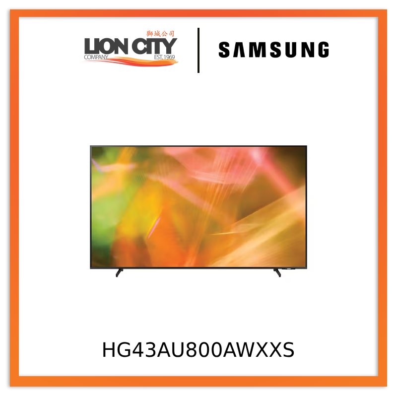 Samsung HG43AU800AWXXS HAU8000 Crystal UHD 4K Hotel TV