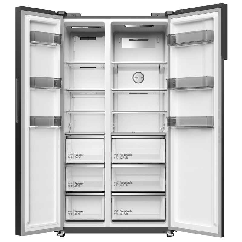 Hitachi HRSN9552DGBSG 525L Side-by-Side Fridge Inverter Compressor Dark Inox