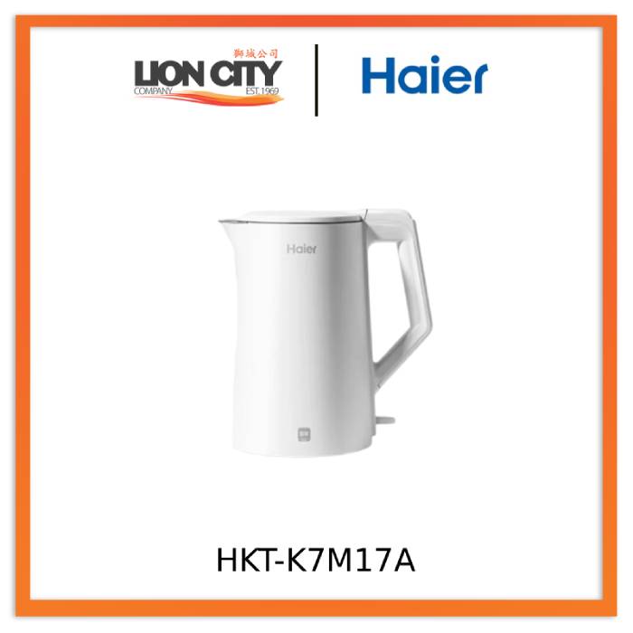 Haier HKT-K7M17A 1.7L Stainless Steel Double-Layer Electric Kettle 1800W